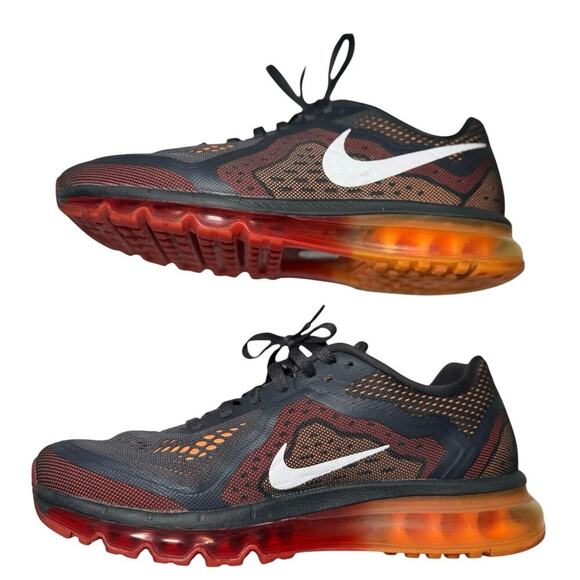 Nike Air Max 2014 Sneakers Men’s Running Shoes Anthracite Orange Gray Size 11 main image 4